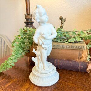 Vintage Andrea by Sadik Porcelain Bisque Putti Figurine
